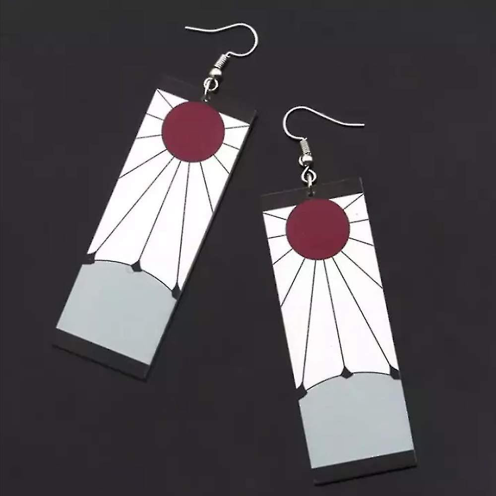 Demon Slayer Tanjiro Hanafuda Piercing Earrings