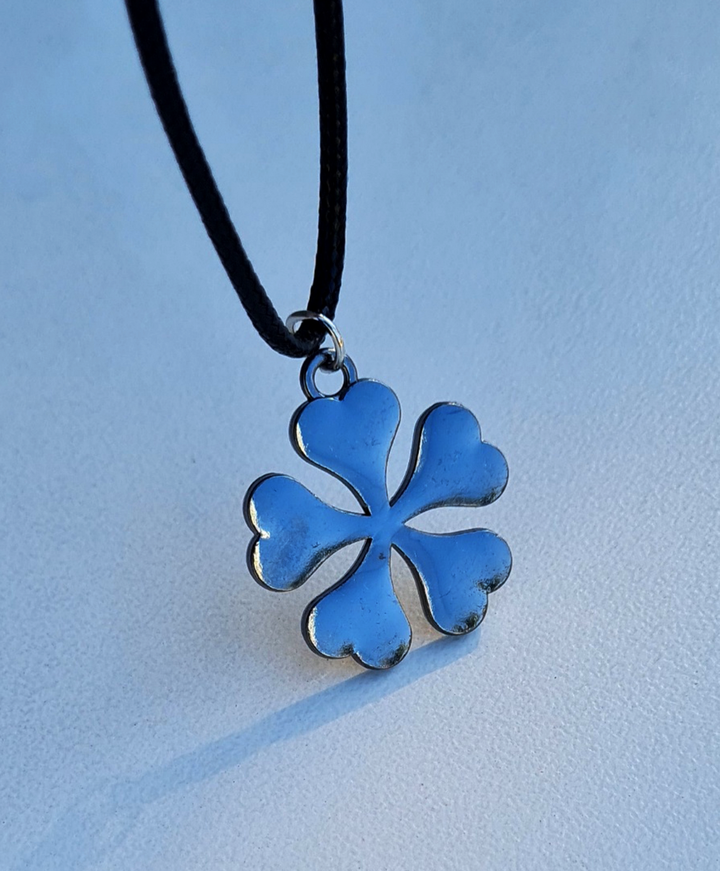5 Leaf Clover Necklace - Black Clover