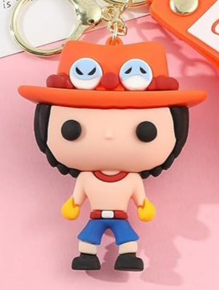 One Piece Ace Keychain