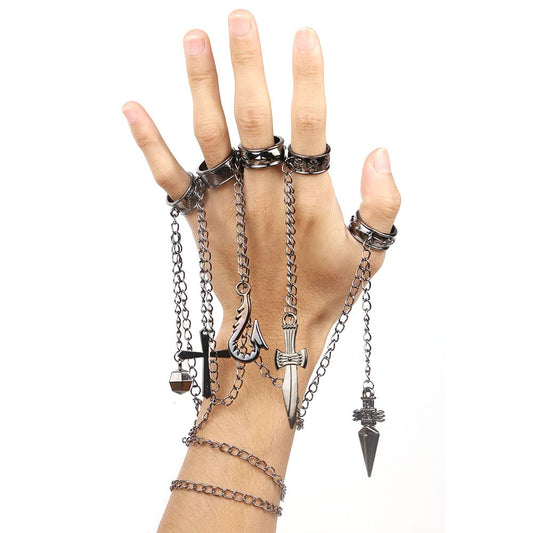 Kurapika Finger Rings Hand Chain