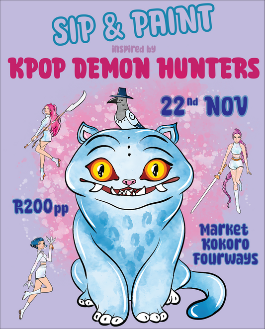 K-pop Demon Hunter Sip & Paint