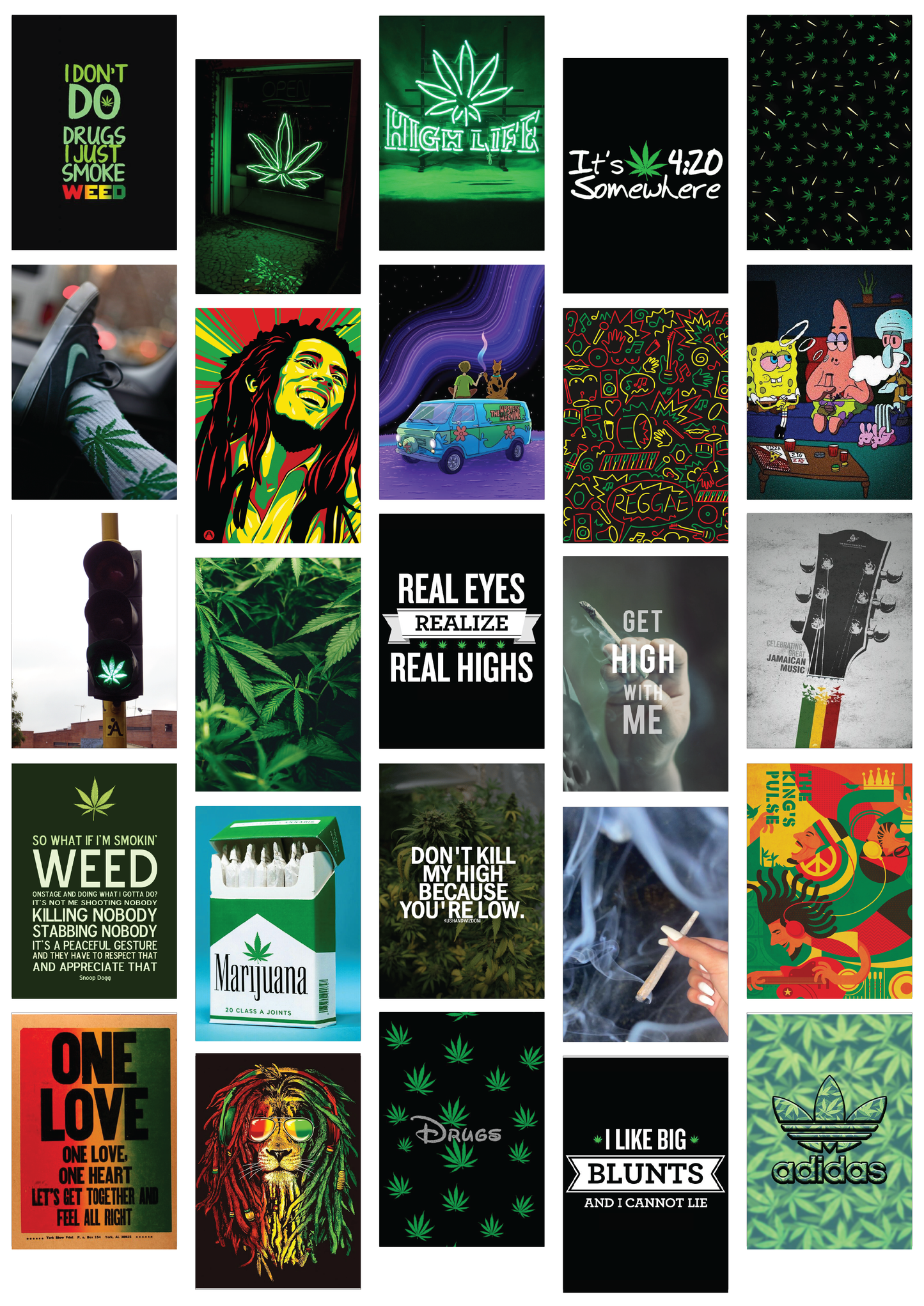 Weed Wall Collage