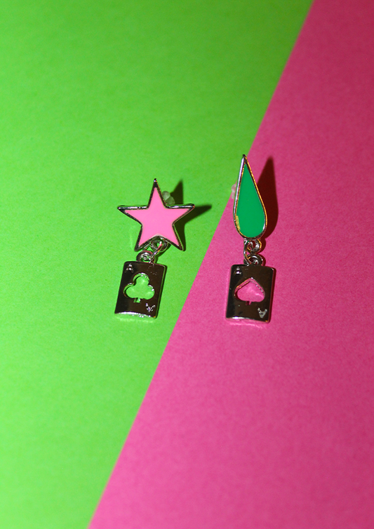 Hunter x Hunter Hisoka Teardrop Star Earrings