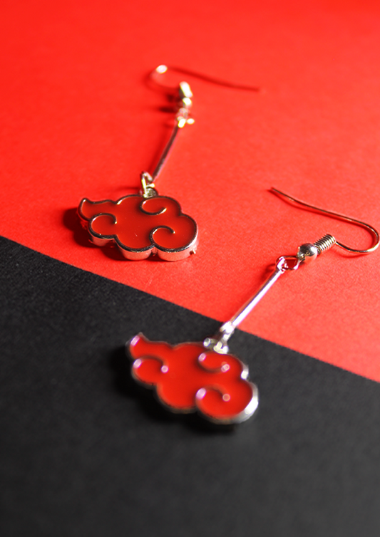 Naruto Akatsuki Cloud Earrings