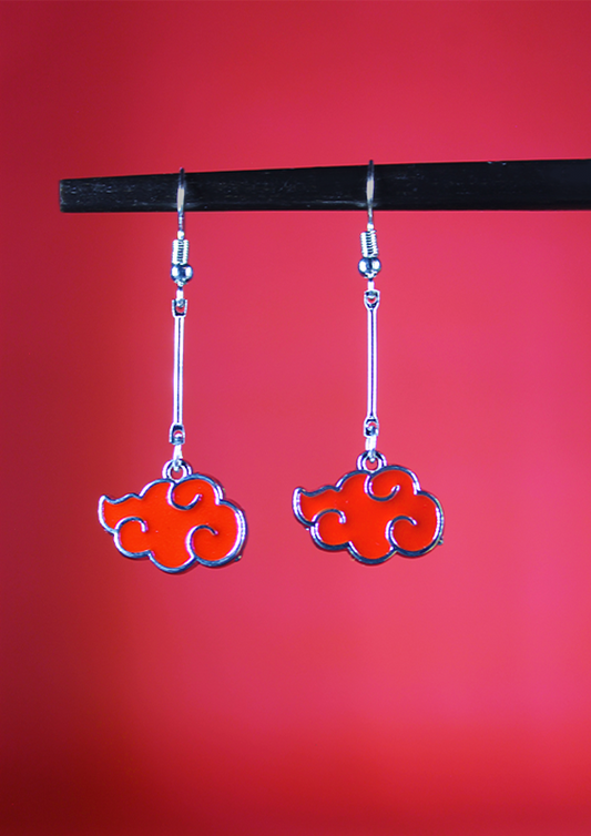 Naruto Akatsuki Cloud Earrings