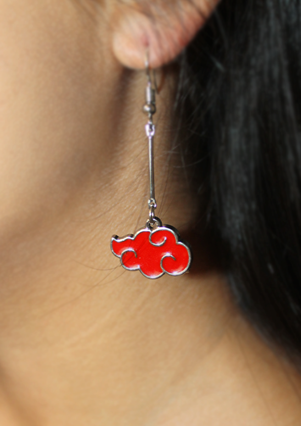 Naruto Akatsuki Cloud Earrings