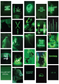 Neon Green Wall Collage