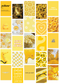 Lemon Yellow Wall Collage